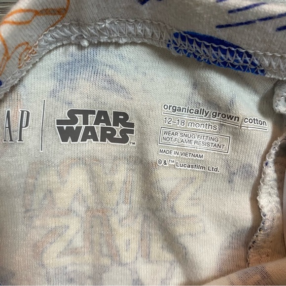 Gap Star Wars 12-18 months‎ Pajamas Long sleeve pants 100% cotton - Picture 6 of 7
